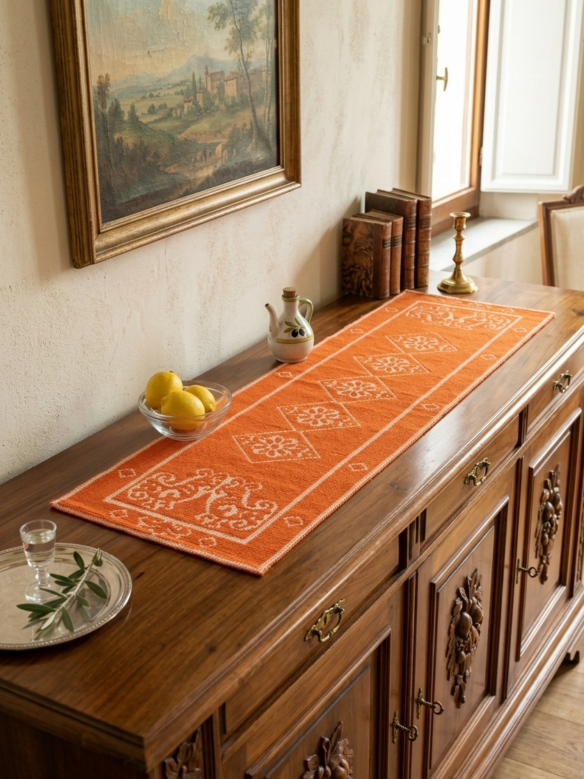 Tappeto sardo Arancio